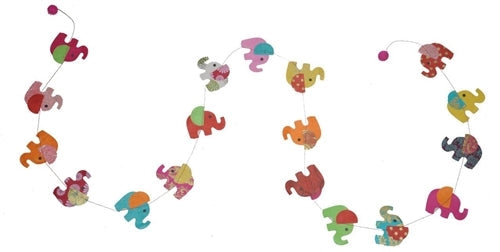 The Handmade Lokta Paper Elephant Garland is sustainable, handmade in Nepal and supports a women's cooperative.
