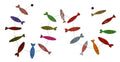 The Handmade Lokta Paper Fish Garland features paper made in Nepal. The garland measures approximately 5 1/2 feet.