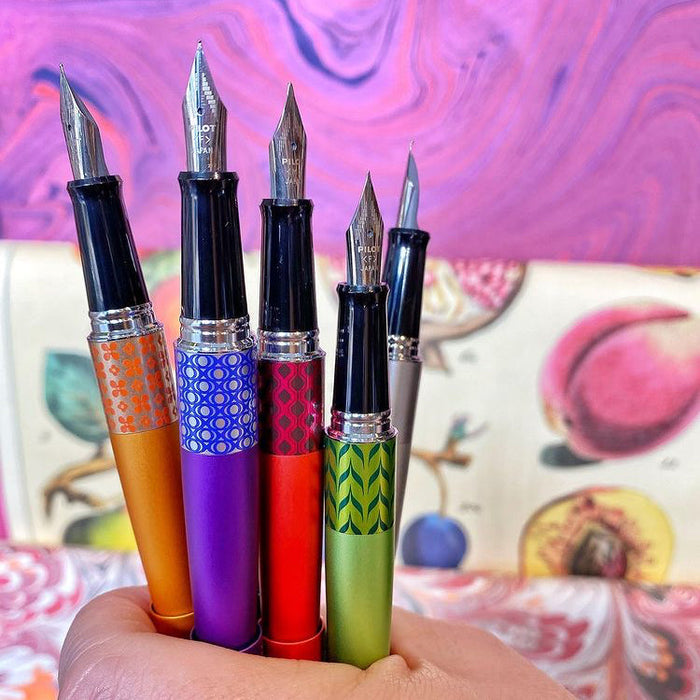 Hands-On Fountain Pens Class- Hand holding pens