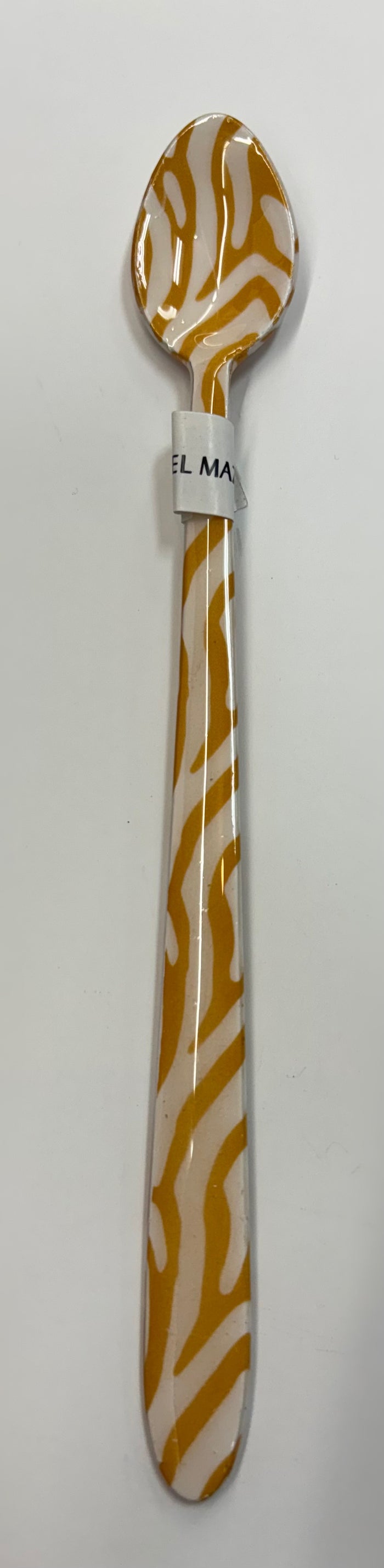 Hazel Mazel | Enameled Stainless Steel Cocktail Spoon, Assorted Patterns