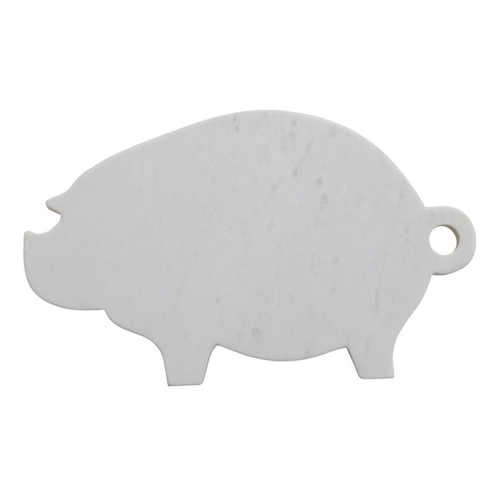 Hazel Mazel | Marble Pig Shaped Cutting Board w/Handle