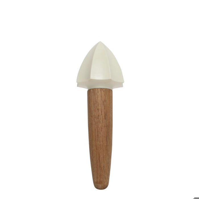 Hazel Mazel | Wood & Silicone Citrus Reamer, Cream