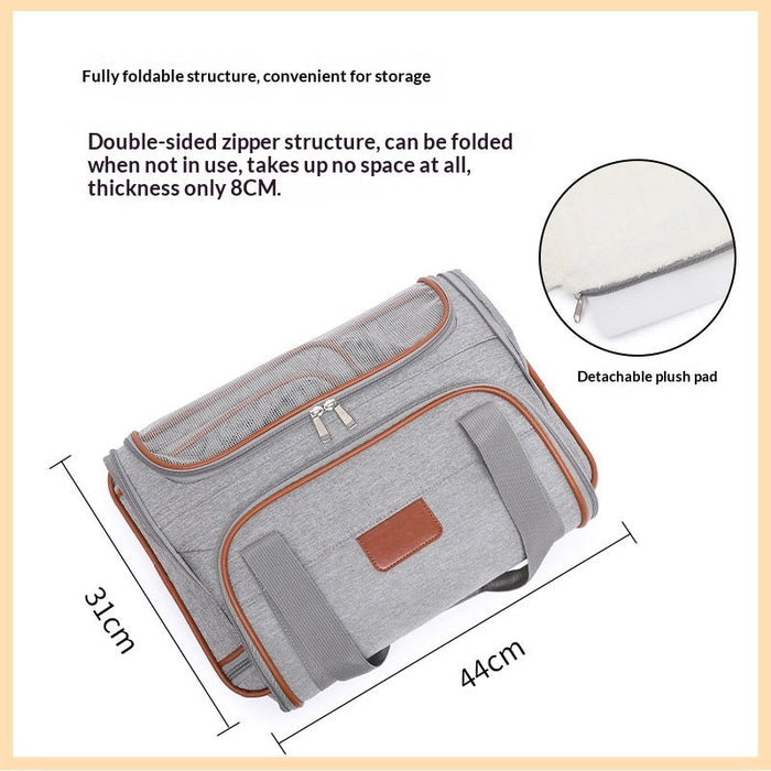 HB PET Portable Dog Travel Bag Airline-Approved Pet Trolley Case
