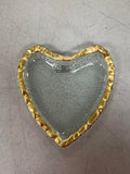 Heart Glass Trinket Dish