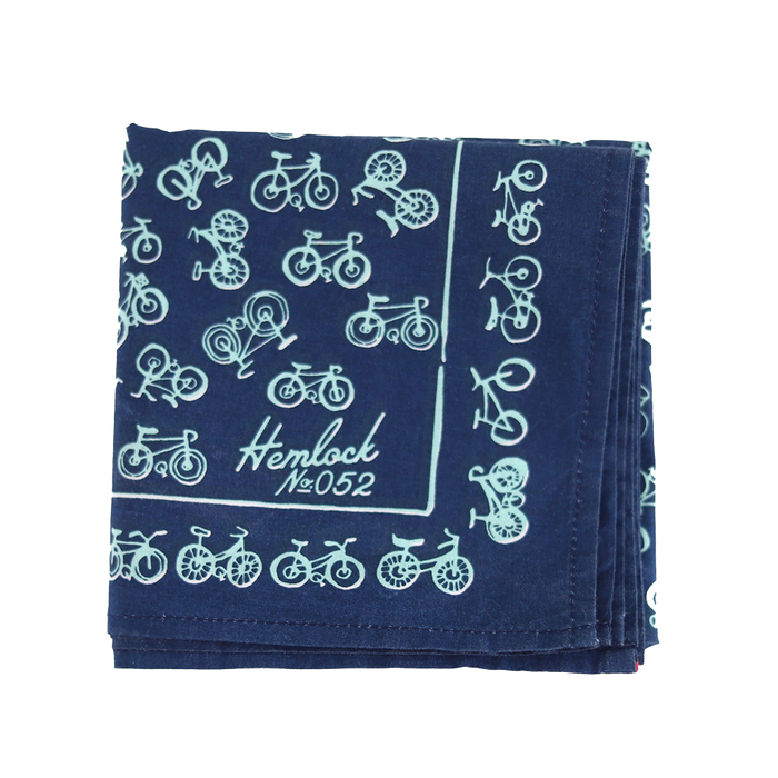 Hemlock Goods Bandana No. 052 Blue Bikes