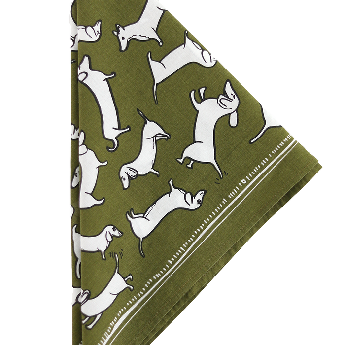 Hemlock Goods Bandana No. 056 Trixie, folded.