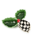 Holly Leaf Ceramic Candy Dish
