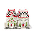 Holly Village Salt and Pepper Shaker Set