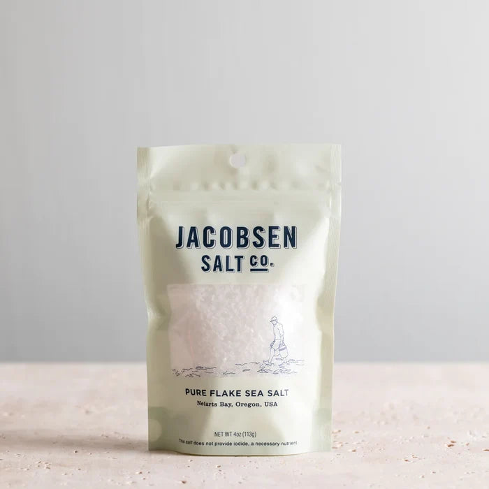Jacobsen Salt Co.| Pure Flake Sea Salt, 4oz Bag