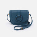 Kiva Small Crossbody, Pebbled Leather, Peacock Feather
