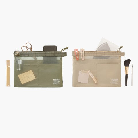Available in Olive, Grey, and Khaki.