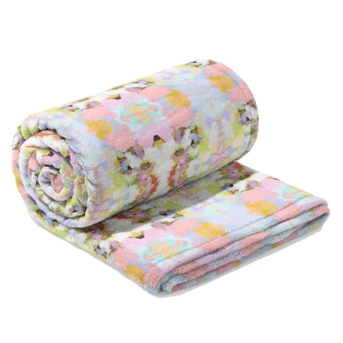 Laura Park | Brooks Avenue Pink Fleece Blanket