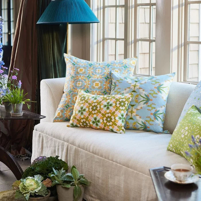Laura Park | English Garden Blue Pillow