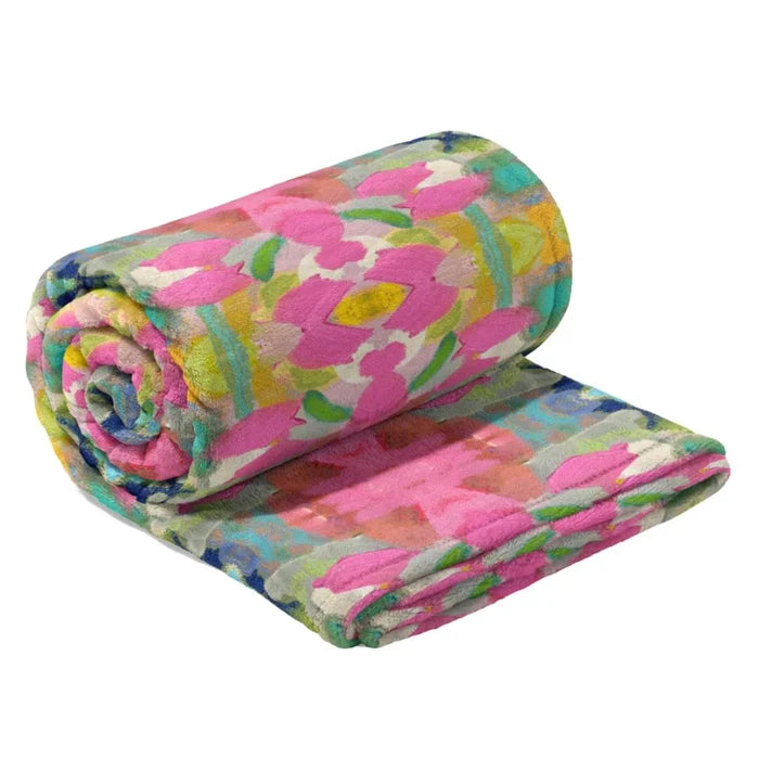 Laura Park | Pink Paradise Fleece Blanket