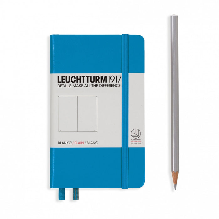Leuchtturm1917 PLAIN A6 Pocket Size Notebook- Azure