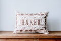 Little Birdie| Cowboy Toile Name Pillow w/ piping