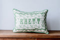 Little Birdie| Dino Toile & Name Pillow w/ piping