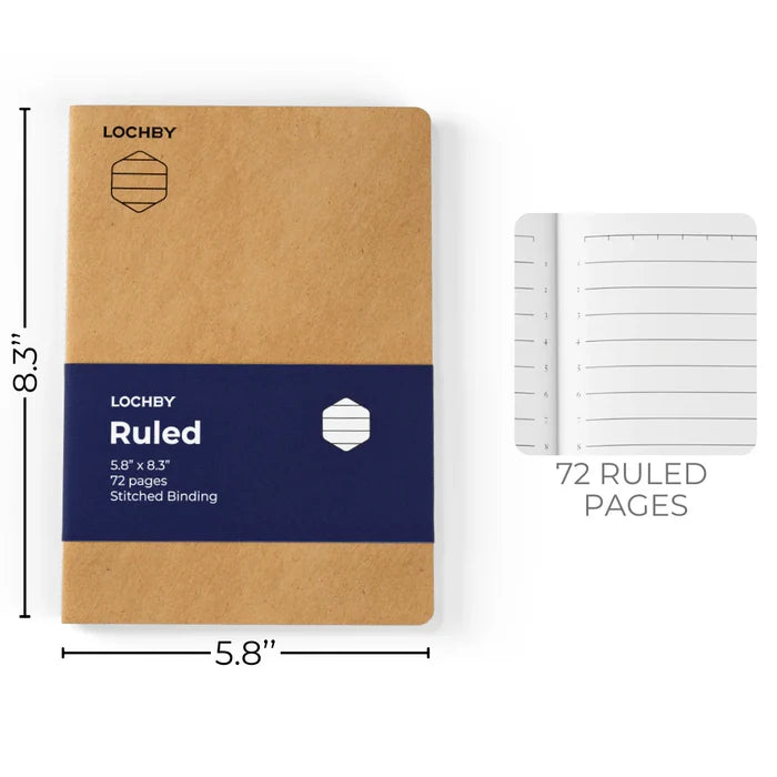 Lochby 5.8 by 8.3 inch Tomoe River Notebooks