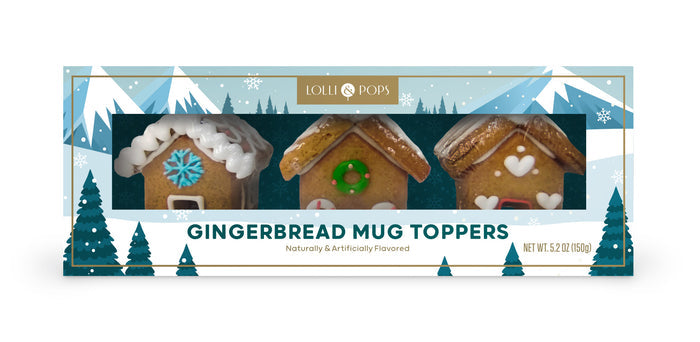 Lolli & Pops | Gingerbread Mug Toppers