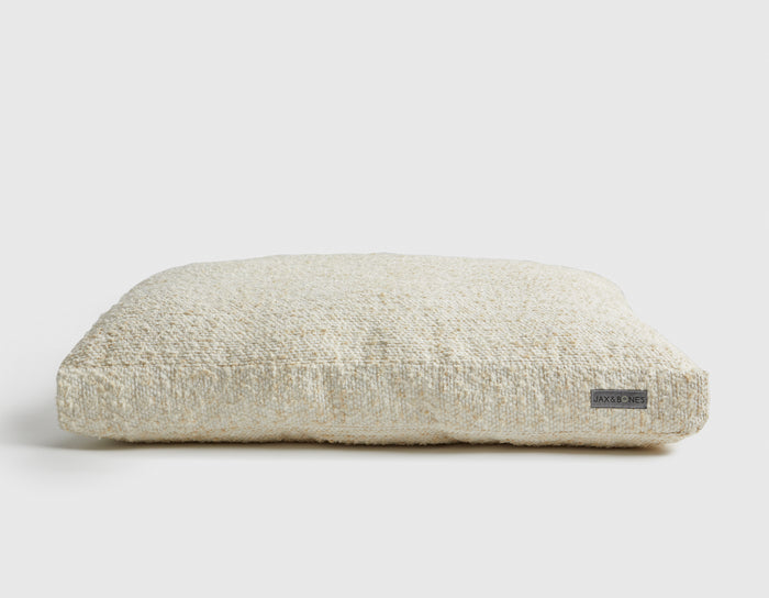 Lolly White Rectangular Dog Pillow Bed