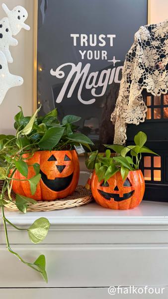 Mache Pumpkin Treat Buckets