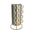 MacKenzie Childs | Cappuccino Cup Tower, Assorted Styles