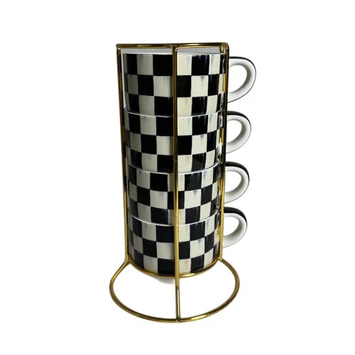 MacKenzie Childs | Cappuccino Cup Tower, Assorted Styles