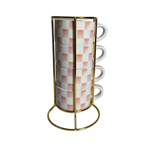 MacKenzie Childs | Cappuccino Cup Tower, Assorted Styles