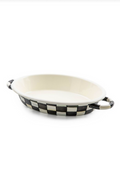 Mackenzie Childs | Courtly Check Medium Oval Gratin Dish