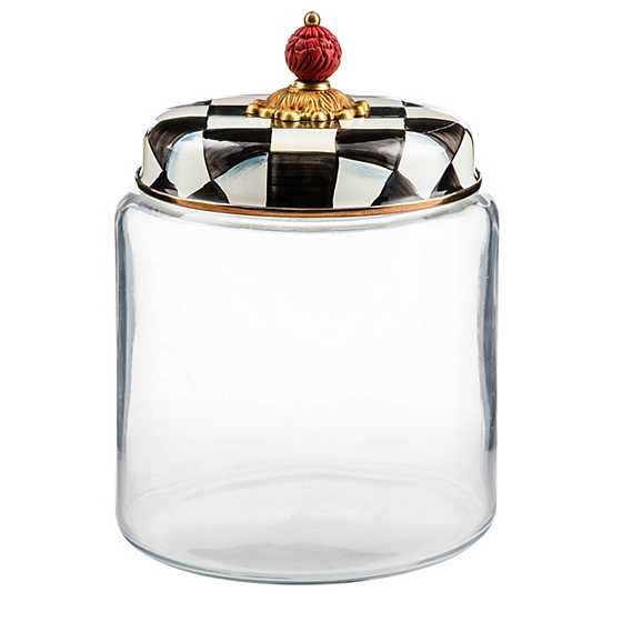 Mackenzie Childs | Large Kitchen Canister, Courtly Check