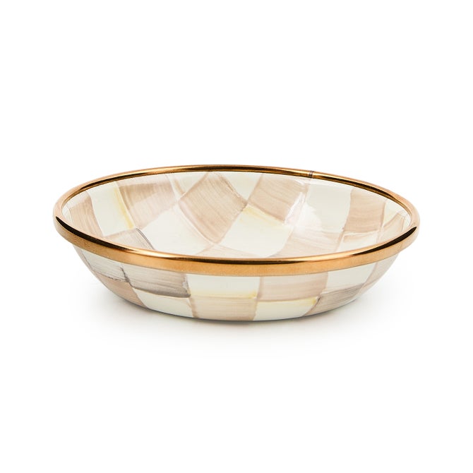 Mackenzie Childs | Mocha Check Dipping Bowl