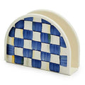 Mackenzie Childs | Napkin Holder, Royal Check