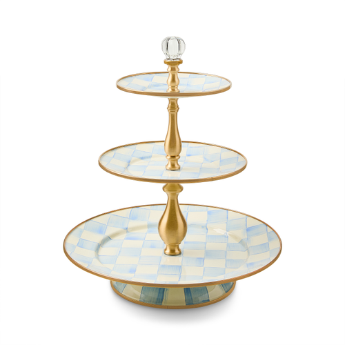 MacKenzie Childs Three Tier Sweet Stand Assorted Patterns