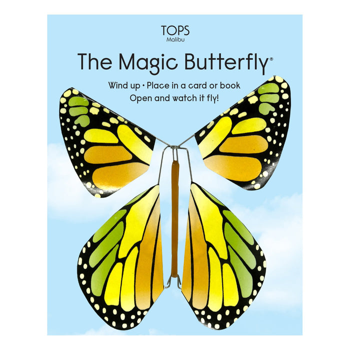 Magic Flying Butterfly Yellow in package