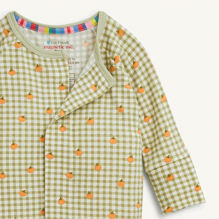 Magnetic Convertible Coverall, Pumpkin Plaid