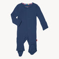 Magnetic Me | Symphony Blue Cotton Footie, 0-3 mo