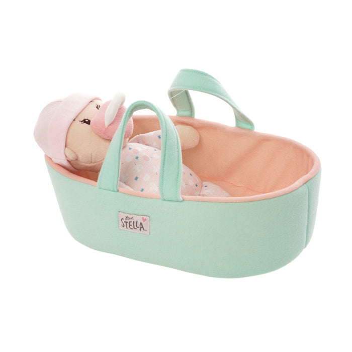 Manhattan Toy | Love, Stella My First Doll Peach & Bassinet