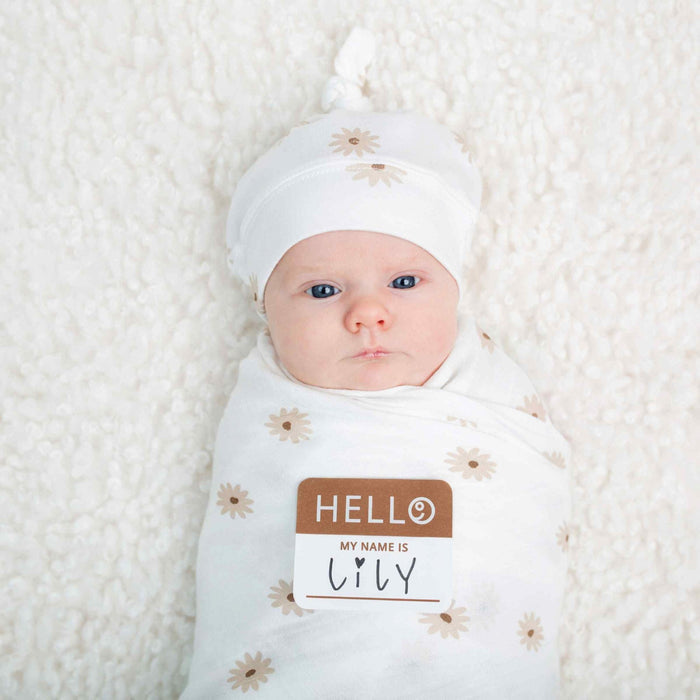 Mary Meyer | Lulujo Hello World Hat & Swaddle Set