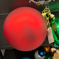 Matte Red Ball Ornament 6"