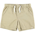 Me & Henry| Hugo Twill Shorts, Stone, 12-18M