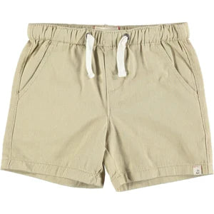 Me & Henry| Hugo Twill Shorts, Stone, 12-18M