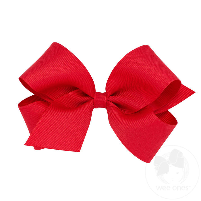 Medium Classic Grosgrain Hair Bow, Assorted colors