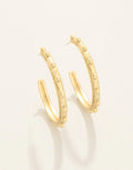 Mercer House Skinny Hoop Earrings Gold