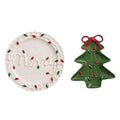 Merry Tree Bow Platter Set