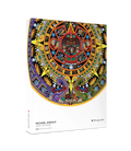 Michael Angulo: Aztec Sun Stone 1000-Piece Circular Jigsaw Puzzle- packaging image