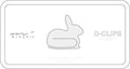 Enjoy these fun Midori D-Clips in the shape of a rabbit.  Box contains 30 clips in a single design.