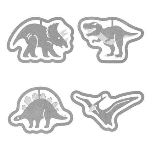 The set contains 4 each of 4 designs, for a total of 16 delicately etched clips.