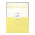 Midori Letterpress Yellow Flowers Letter Set