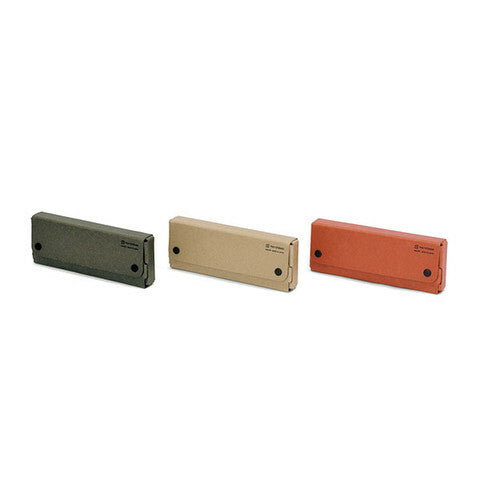 Pasco Recycled Pen Cases are availble in three colors- black, beige, and reddish-brown.