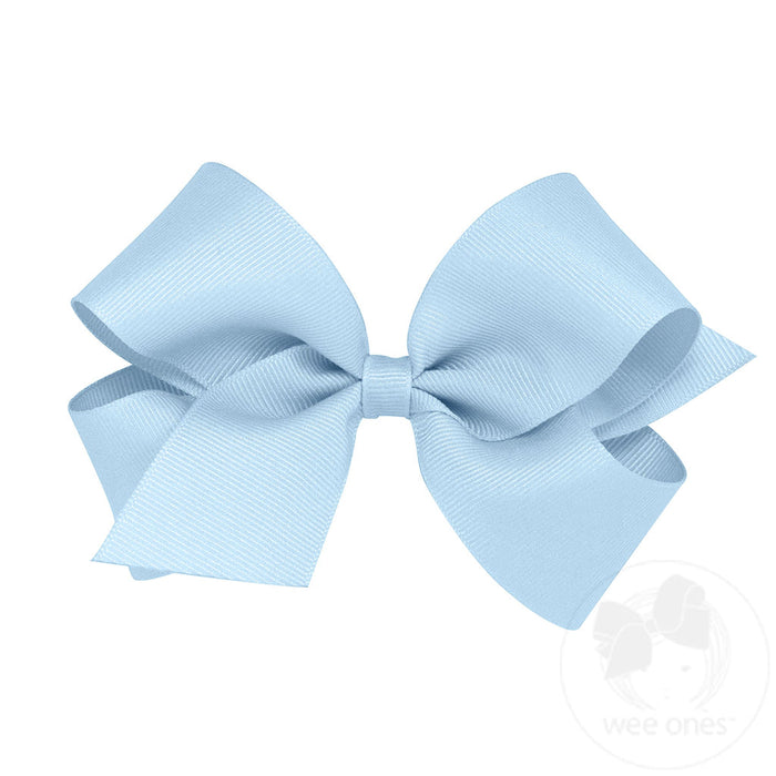 Mini King Classic Grosgrain Hair Bow, Assorted Colors